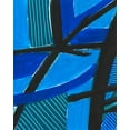 thumbnail image 2 of Moore, Regina 12x14 Black Ornate Wood Framed with Double Matting Museum Art Print Titled - Involved Blues II, 2 of 4