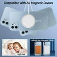 thumbnail image 2 of Magnetic case for iPhone 12 Mini Phone Case for Women, Matte Luxury Soft Metallic Luster Design with Camera Lens Protector, Compatible with Magsafe Case for iPhone 12 Mini 5.4"-Blue, 2 of 12