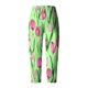 thumbnail image 5 of Pantalones de Mujer Traje Verano Cómodo de Moda Impreso Pantalones Recortados, Pantalones Elásticos Casuales, 5 of 5