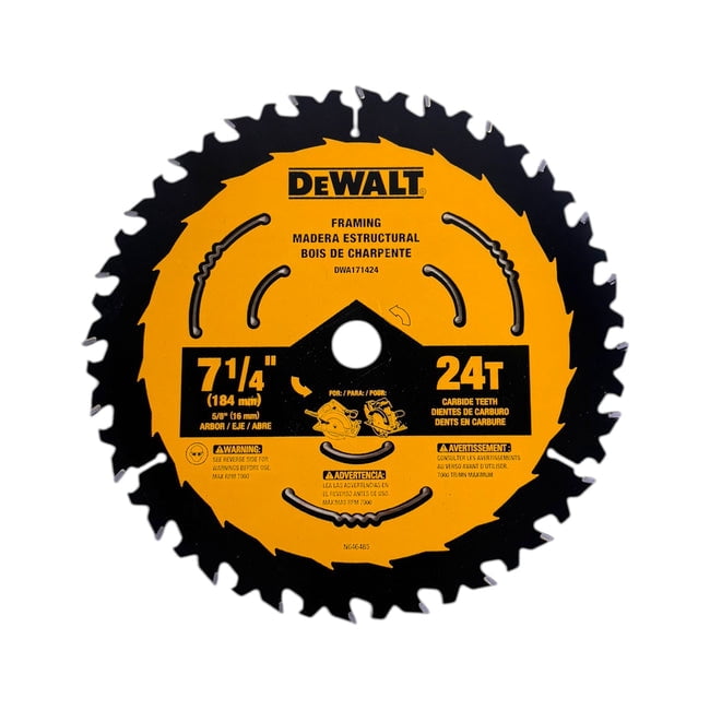DEWALT 15 Amp 7-1/4 in Lightweight Circular Saw (DWE575SB) – 5,200 RPM, Electric Brake, Aluminum Base, Carrying Bag Included