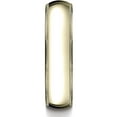 thumbnail image 3 of Womens 10K Yellow Gold, 6mm Slightly Domed Comfort-Fit Wedding Band with Milgrain (sz 15), 3 of 3