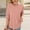 Pink, variant on Babysbule Womens Hoodless Sweatshirt Casual Long Sleeve Lightweight Crewneck Pullover Loose Hem Solid Fall Loose Tops