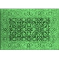 thumbnail image 1 of Ahgly Company Indoor Rectangle Oriental Emerald Green Industrial Area Rugs, 7' x 10', 1 of 4