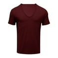 thumbnail image 3 of Aofany Men's Plus Size Shirts Short Sleeve Casual Slim Workout Tops Fitness Athletic Sports Blouse, 3 of 6