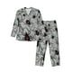 thumbnail image 1 of Balery Spiders Pijama para Hombre de Dos Piezas con Manga Larga, Conjunto de Dormir y Descanso Suave con Bolsillos-Large, 1 of 7