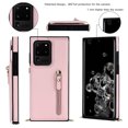thumbnail image 3 of Dteck for Samsung Galaxy S20 Ultra Flip Wallet Case, PU Leather Magnetic Clasp Case with Card Slot Kickstand & Cross Body Strap Shockproof Protective Case for Samsung S20 Ultra Ladies, Pink, 3 of 10