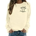 thumbnail image 2 of Cute Ghost Halloween Sweatshirts for Women 2025 Long Sleeve Crewneck Spooky Season Graphic Sweatshirt Pullover Tops, 2 of 5