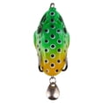 thumbnail image 1 of Fish Lure Artificial Bait 8cm Fine Workmanship Compact Size Smooth No Burrs Exquisite Sweet Gift Rotating Wobbler Lures Green-yellow, 1 of 7