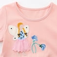 thumbnail image 5 of PRfgtbd Toddler Girls Dresses Summer Easter Cartoon Applique Short Sleeve Casual Dress Kids T Shirt Dress Soft Midi Sundress Daily Wear Casual Party Dresses, 5 of 7