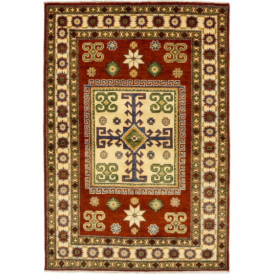 Solo Rugs One Of A Kind Kazak Hand Knotted Area Rug 4 X 6 Solo Rugs One Of A Kind Kazak Hand Knotted Area Rug 4 X 6 Com
