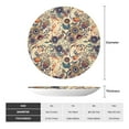thumbnail image 2 of Balery Floral With Birds Print Bone China Decorative Plate Ceramic Dinner Plates Art Crafts with Display Stand-6in, 2 of 6