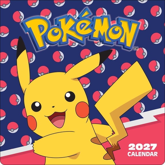 Pokémon 2027 Wall Calendar, (Paperback)