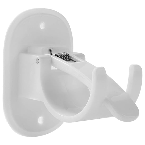 Gancho para Barra Cortina Soporte para Clip para Barra Cortina Sin Perforación Soporte Adhesivo Barra Transversal Adhesivo para Barra Cortina(Blanco)