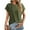 Green, variant on TYGHBN Women Spring Summer Fashion Solid Color Tops 2025 Round Neck Cap Sleeve Side Pleats Summer Women Tops Spandex Tee Shirts Men Womens Long Sleeve Compression Shirt Athletic Wear for Woman Hike