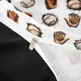 thumbnail image 4 of Castle Fairy Vintage Baseball Duvet Cover Queen, Cracked Wall Ball Glove Queen Bedding, Brown White,Black Reversible,3-Piece,1 Duvet Cover and 2 Pillowcases, 4 of 6
