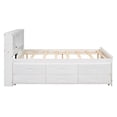 thumbnail image 6 of Noble House Nerissa Full Platform Bed with Bookcase Headboard, USB Ports, Extra Trundle and Storage Drawers, White, 6 of 14