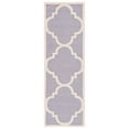 thumbnail image 6 of SAFAVIEH Cambridge Justine Geometric Quatrefoil Wool Area Rug, Silver/Ivory, 10' x 14', 6 of 11