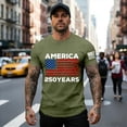 thumbnail image 3 of Men's USA 250th Anniversary Shirt 1776-2026 Patriotic American Flag 250 Years Graphic T-Shirt, 3 of 5