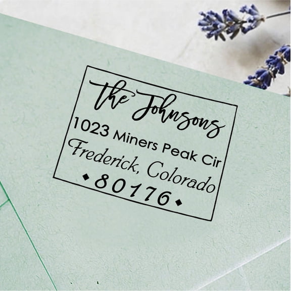 Custom Family Address Self Inking Stamp Personalized Return Address Rubber Stamps Gift Idea