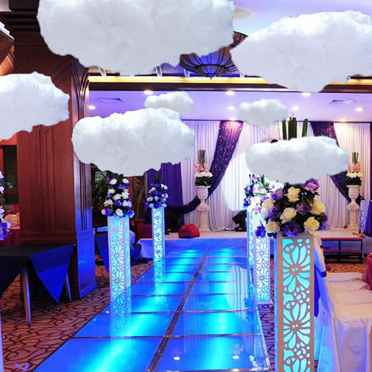 Dengjunhu Hanging Fake Cloud for Ceiling Decorations, 3D Cloud Shape  Ornament DIY Decorative Hanging Props for Art Stage Wedding Halloween  Christmas