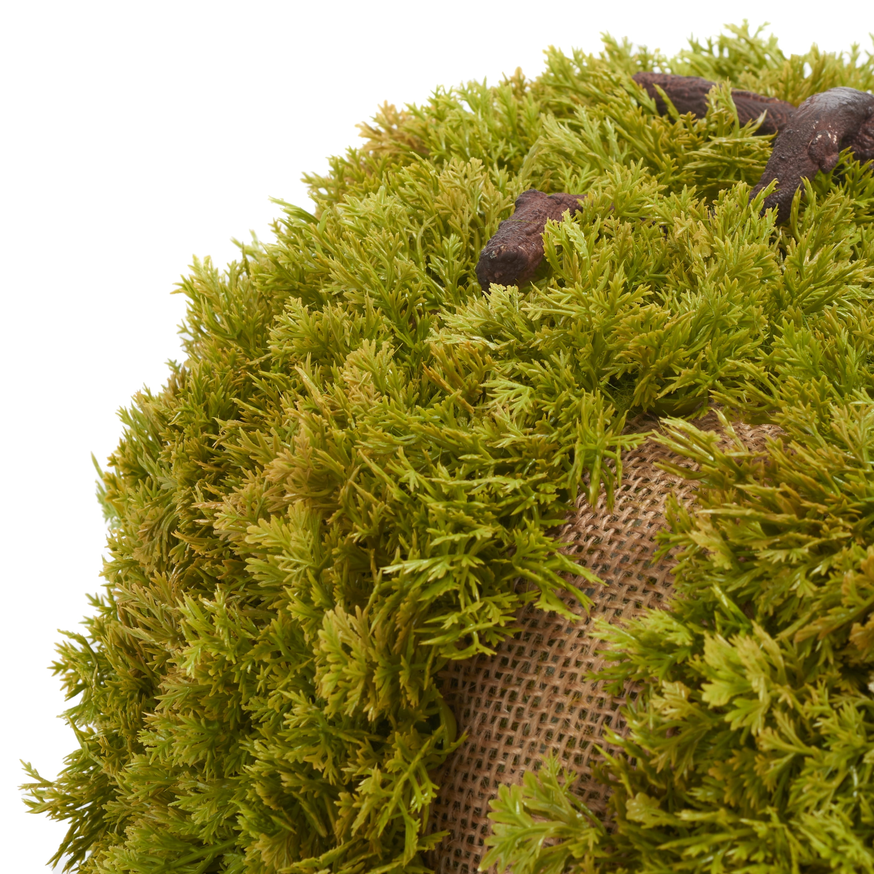 SAFAVIEH Faux 15 Inch Moss Pumpkin, Green
