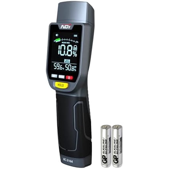 6 in 1 Non-invasive Moisture Meter Pinless Humidity Sensor Drywall/Gypsum Board/Cement Board/Cork/Hardwood/Mildew Index$$Tools
