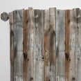 thumbnail image 3 of Designart "Wooden Planks Of The Rustic Farmhouse I" Vintage Brown Curtain 1 Panel, 3 of 6
