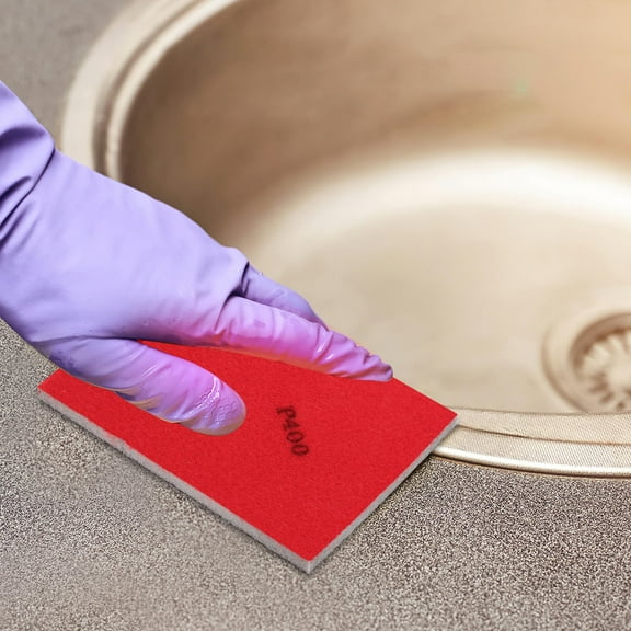 OUNONA 8pcs Sanding Sponges and Sandpaper Pads Assortment for Wood, Car, Auto Body, Furniture, Multi- Sanding and Polishing