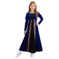 thumbnail image 1 of Miaeowve Robe de Princesse Médiévale pour Filles Costume de Renaissance Halloween Manches Longues Robe de Bal Maxi Rétro Bleu Royal 6, 1 of 7