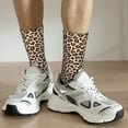 thumbnail image 6 of Pofeuu Leopard Print-2 Print Crew Socks, Adult Running Hiking Socks for Youth and Adult, 6 of 6