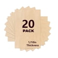 thumbnail image 2 of 20 Pack 4.3 x 6.3 Inch Basswood Sheets,1/16 Thin Craft Plywood Sheets,Plywood Board Thin Wood Board Sheets,Unfinished Wood Boards for DIY Projects,Model Making, 2 of 9