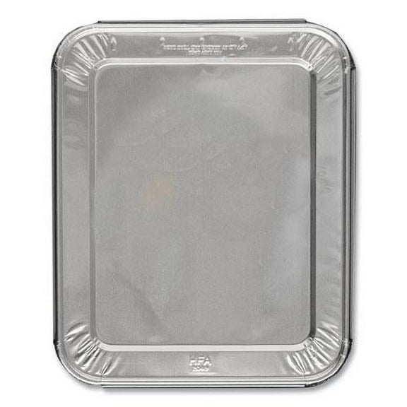 Handi-Foil 2049-30-100FC 11.16 in. x 12.75 in. Steam Table Pan Lids with Full Curl Edge (100/Carton)