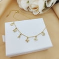 thumbnail image 1 of Collar de diamantes personalizado DODOAI, collar con letras de cristal pavimentado, collar con nombre personalizado, colgante con letras de diamantes, joyería para mujer Tan Jianjun unisex, 1 of 1