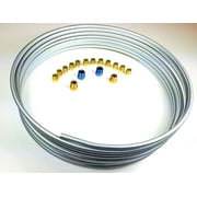 Steel Brake Line Kit - 1/4" Coil / Roll with Fittings