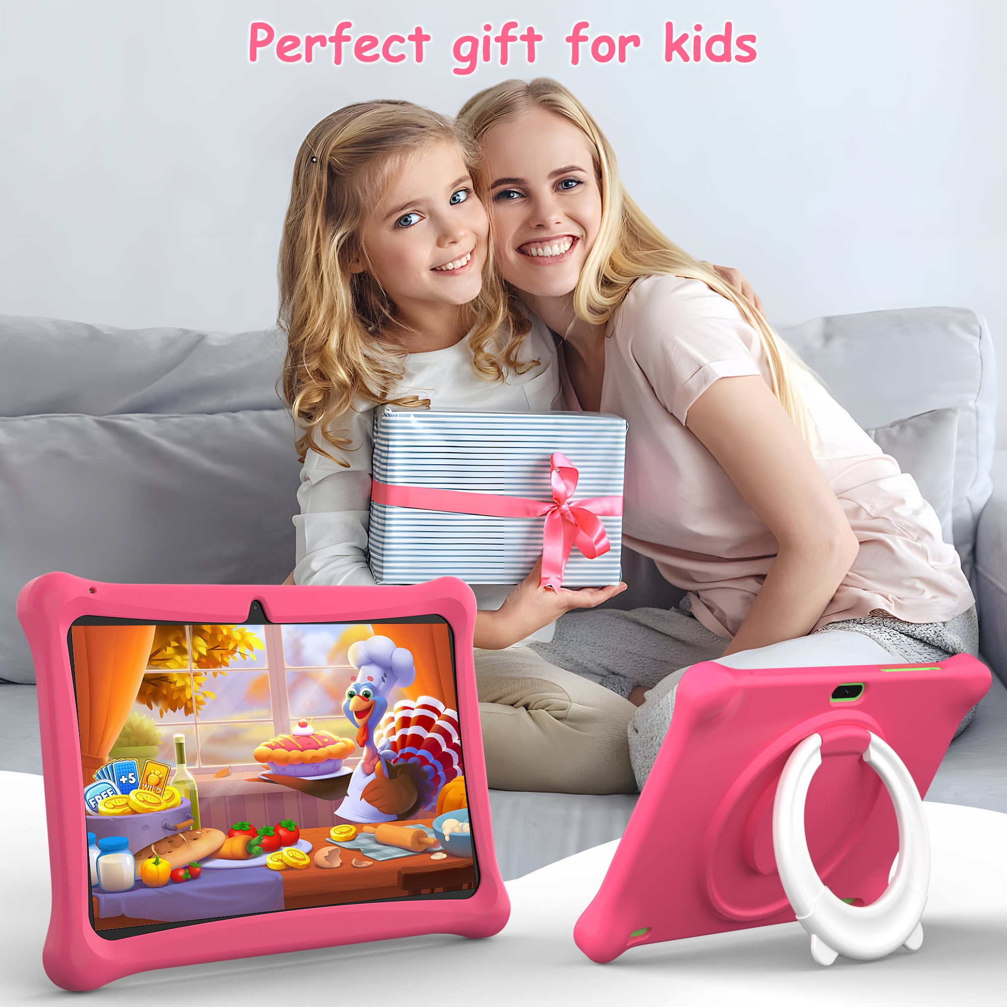 SGIN 10" Android 13 Kid Tablet 2GB RAM 64GB ROM 1280*800 Educational Tab, 4-Core A133 (additional 2GB VM)