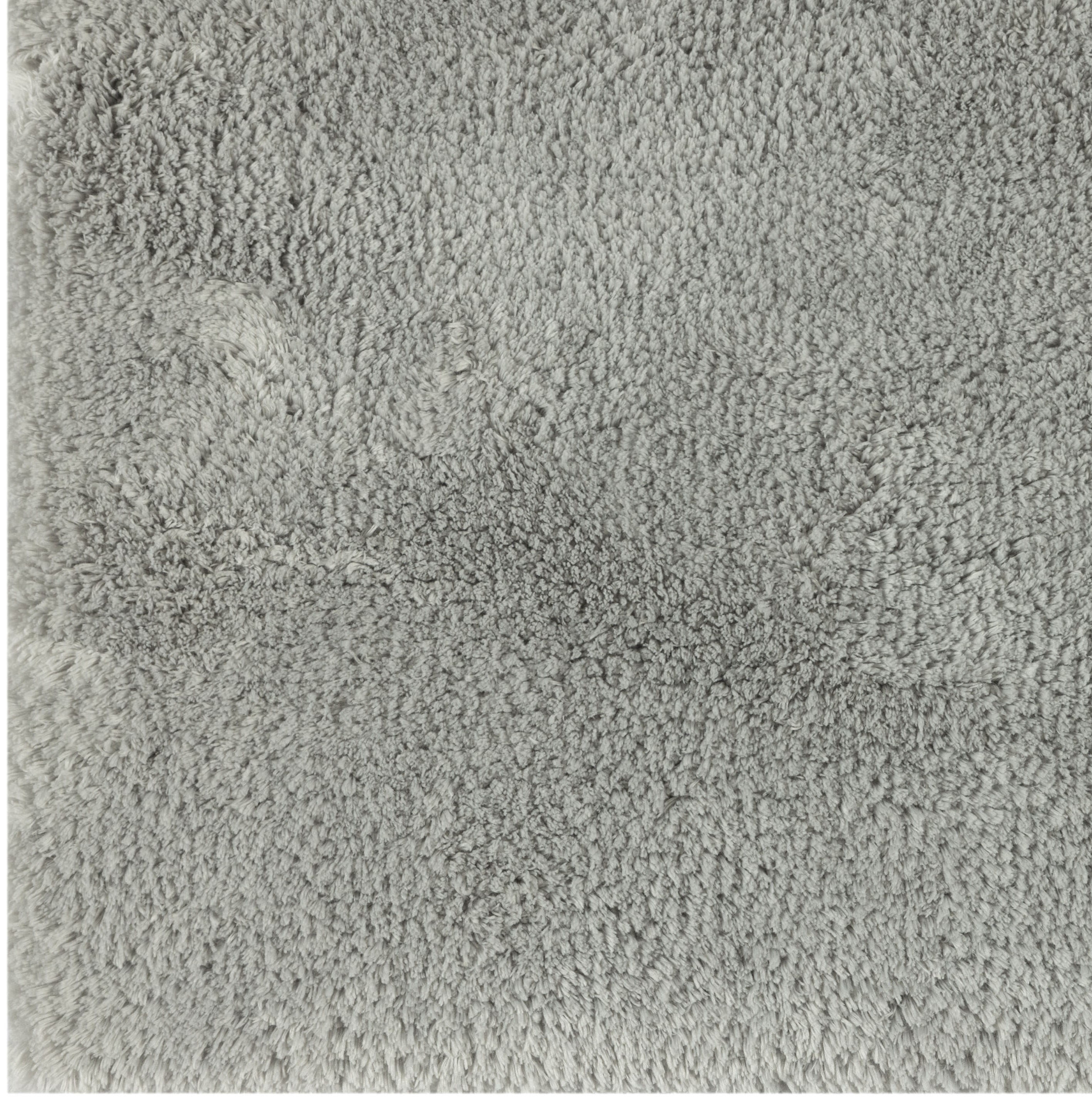 Hotel Style Silver Micro-Polyester 21" x 34" Bath Rug
