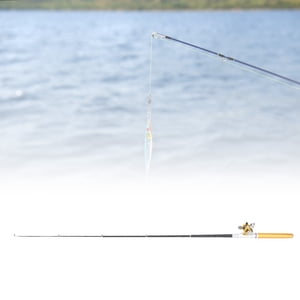 Portable Pocket Telescopic 37.4inch Mini Pen Fishing Rod, Small Pen Fishing Pole with Reel, Lightweight Fishing Rod Reel Combo for River Lake Ice Fishing