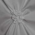 thumbnail image 5 of NixiYa Farmhouse Shower Curtain Grey Fabric Shower Curtain for Bathroom Decor Chic Style 72" x 72", 5 of 6