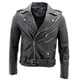 thumbnail image 1 of Men's Black Brando Leather Biker Jacket Abc, 1 of 5