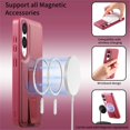 thumbnail image 3 of For Samsung Galaxy S25 Edge 5G 6.7" Case With Belt Clip Holster And Kickstand MagSafe Magnetic Phone Cases,Red,For Galaxy S25 Edge 5G, 3 of 8