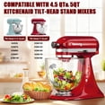 thumbnail image 2 of Cuenco mezclador de vidrio GuanQiao para KitchenAid Tilt-Head, 4,5 a 5 cuartos de galón, 2 of 8