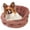 Rose, variant on Precious Tails Ultra Plush Mini Tufted Velvet Round Cuddler Dog Cat Pet Bed - Small