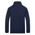 thumbnail image 4 of Nebwoak Mens Shirt Jackets- Zip up Casual Lightweight Long Sleeve Outwear with Pockets Dark Blue Size 5XL, 4 of 6