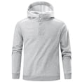 thumbnail image 3 of MHFRRA Sudadera con Capucha para Hombre, con Rayas Reflectantes, Informal, para Uso Diario, Ligera, Cómoda, Estilo Urbano Gris, 3 of 4