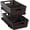 Brown, variant on 2 Tier Bathroom Organizer Tray Pull-Out Sliding Drawer Under Sink Storage Cabinet Black