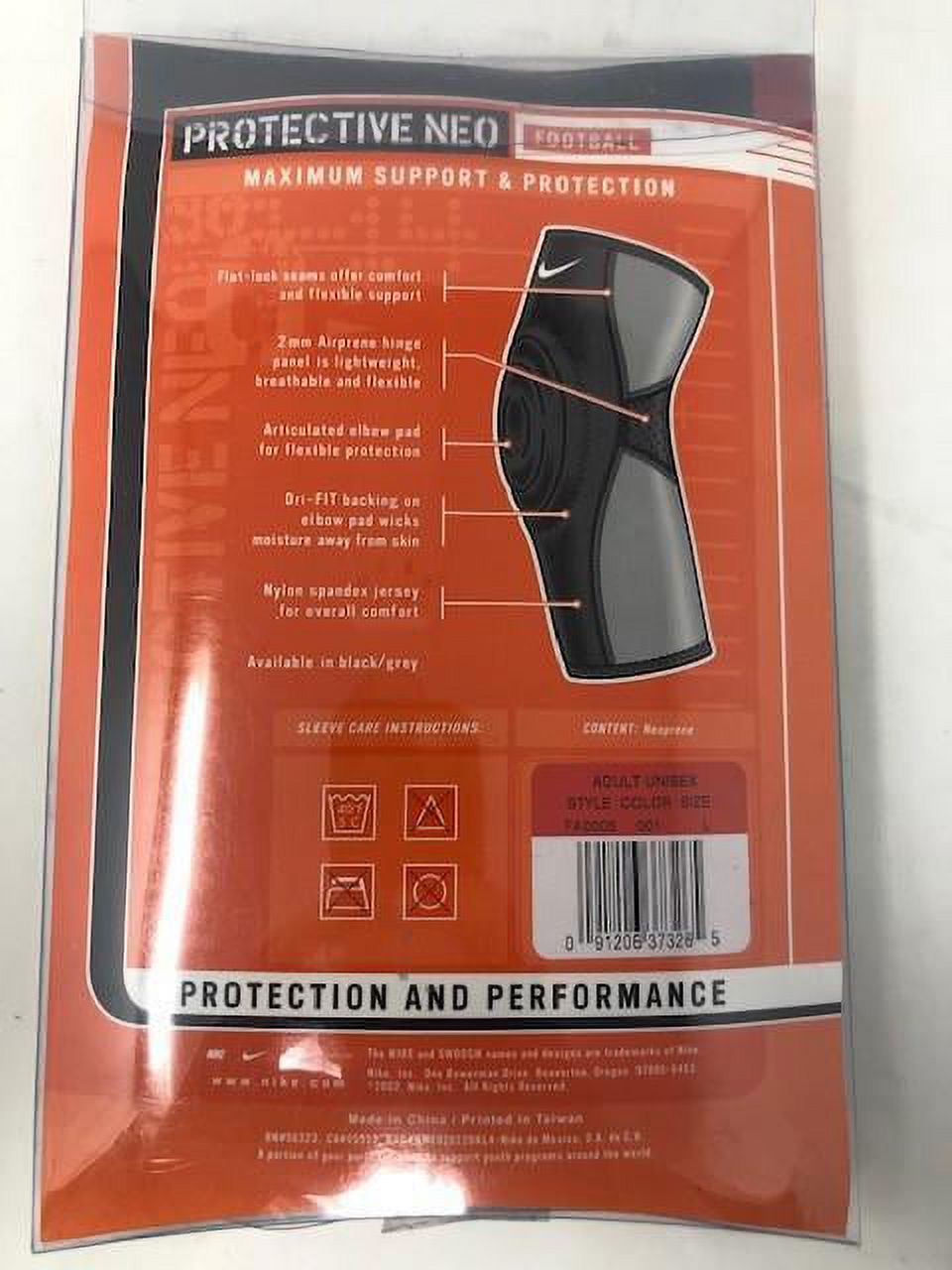 Nike Max Support Protective Neo Sleeve - Single Sleeve - XL (Black/Grey) - image 4 of 4