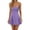 Purple, variant on Womenacute;s Summer Mini Dress, Sleeveless Spaghetti Strap Tie Knot Back Short A-Line Dress