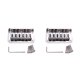 thumbnail image 3 of Greeniant Guitar Saddle Tailpiece Professional Repair Accessories Replacement Fitting Bridge String Replace Instrument Fixed Component 2piezas, 3 of 6
