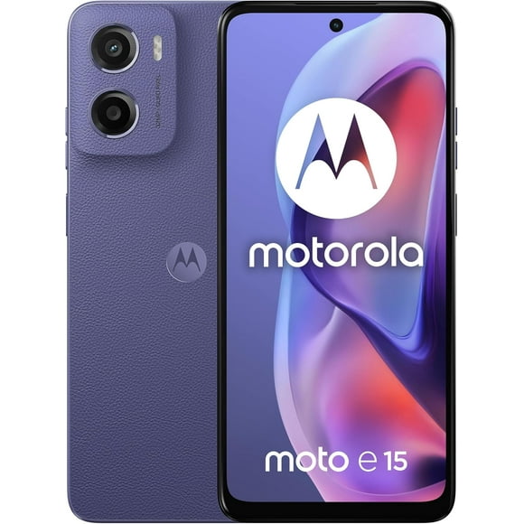 Motorola Moto E15 6.67" 90Hz Display | 64GB Storage | 5200 mAh Battery | Factory Unlocked Dual SIM Smartphone (Brand New)