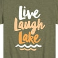 thumbnail image 3 of Instant Message - Live Laugh Lake - Toddler And Youth Short Sleeve Graphic T-Shirt, 3 of 6